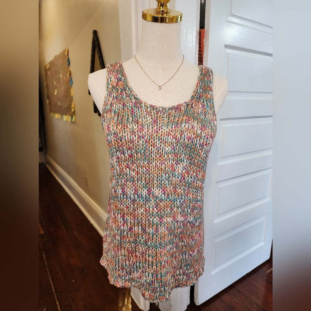 For The Republic Colorful Knit Tank Top